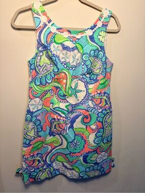 Lilly Pulitzer Sleeveless Paisley-Print Mini Dress in Blue, Green, Pink, Orange